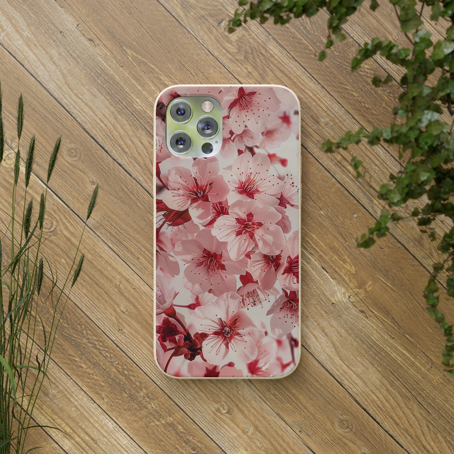 Pink Flowers Biodegradable Phone Case | iPhone / Samsung