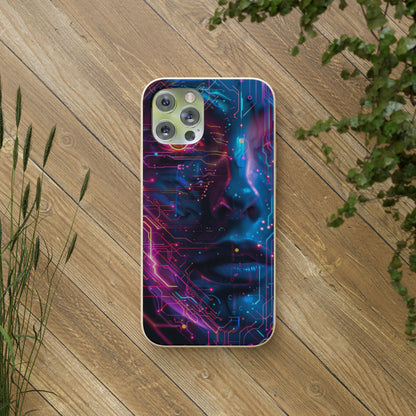 Cyberpunk woman Biodegradable Phone Case | iPhone / Samsung