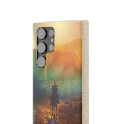 Horse rider cinematic Biodegradable Phone Case | iPhone / Samsung