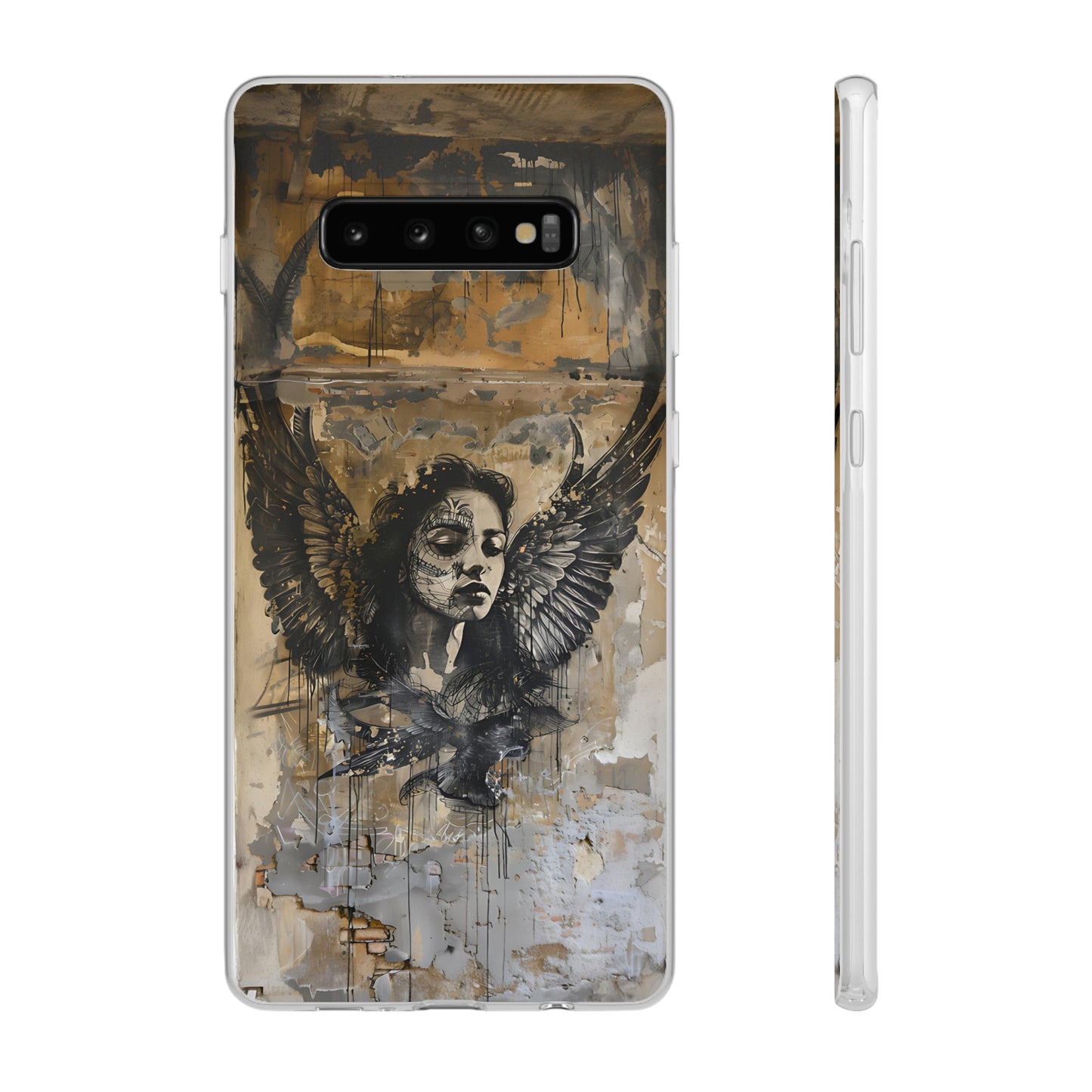 Vhils inspired Gothic Woman Phone Case