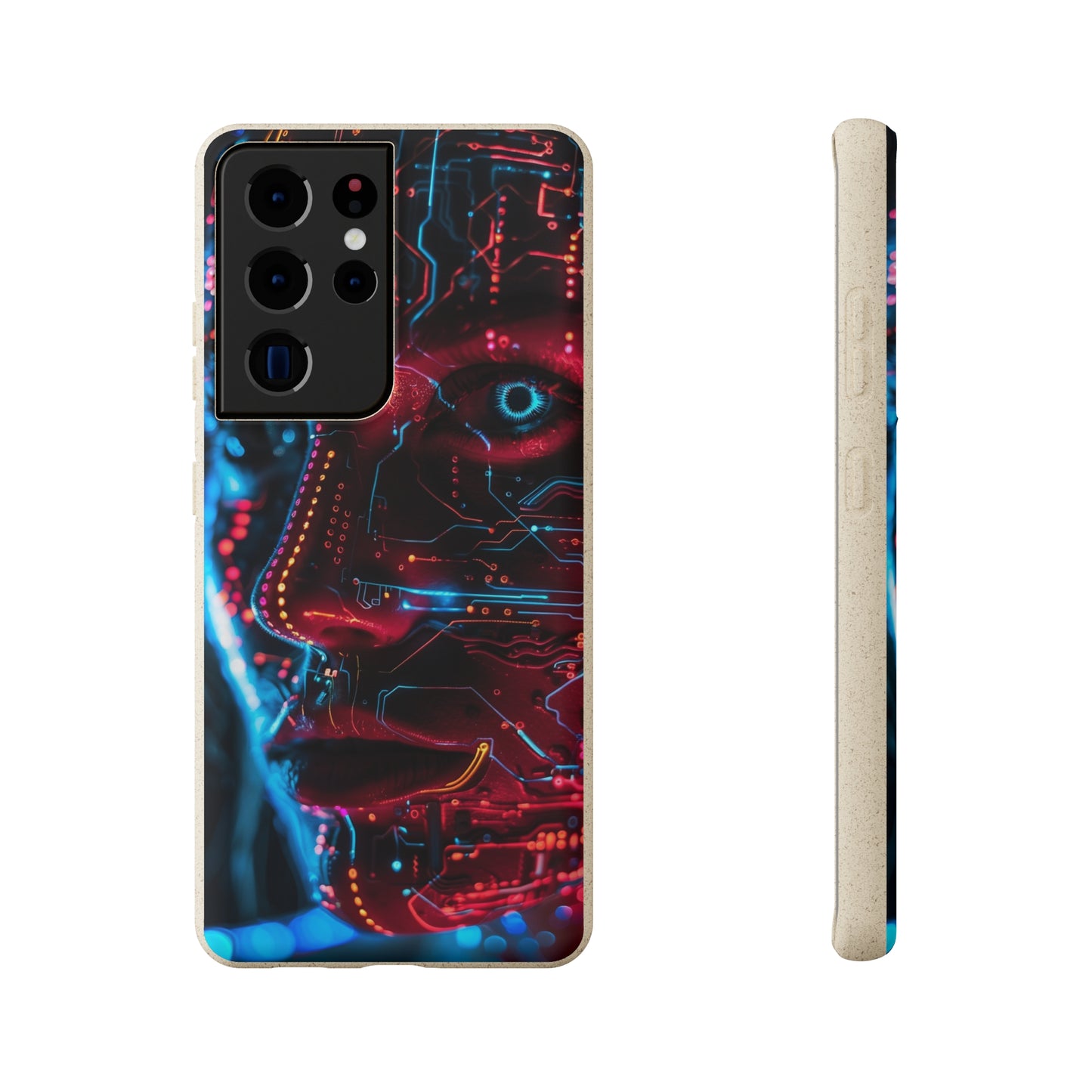 Cyberpunk woman Biodegradable Phone Case | iPhone / Samsung