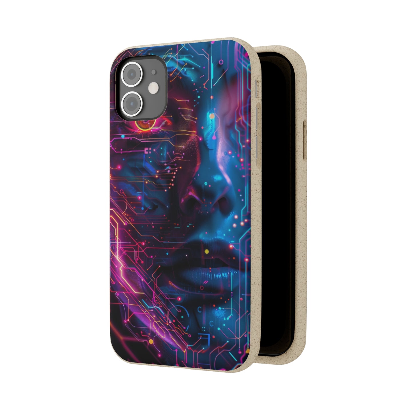 Cyberpunk woman Biodegradable Phone Case | iPhone / Samsung