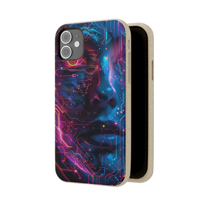 Cyberpunk woman Biodegradable Phone Case | iPhone / Samsung