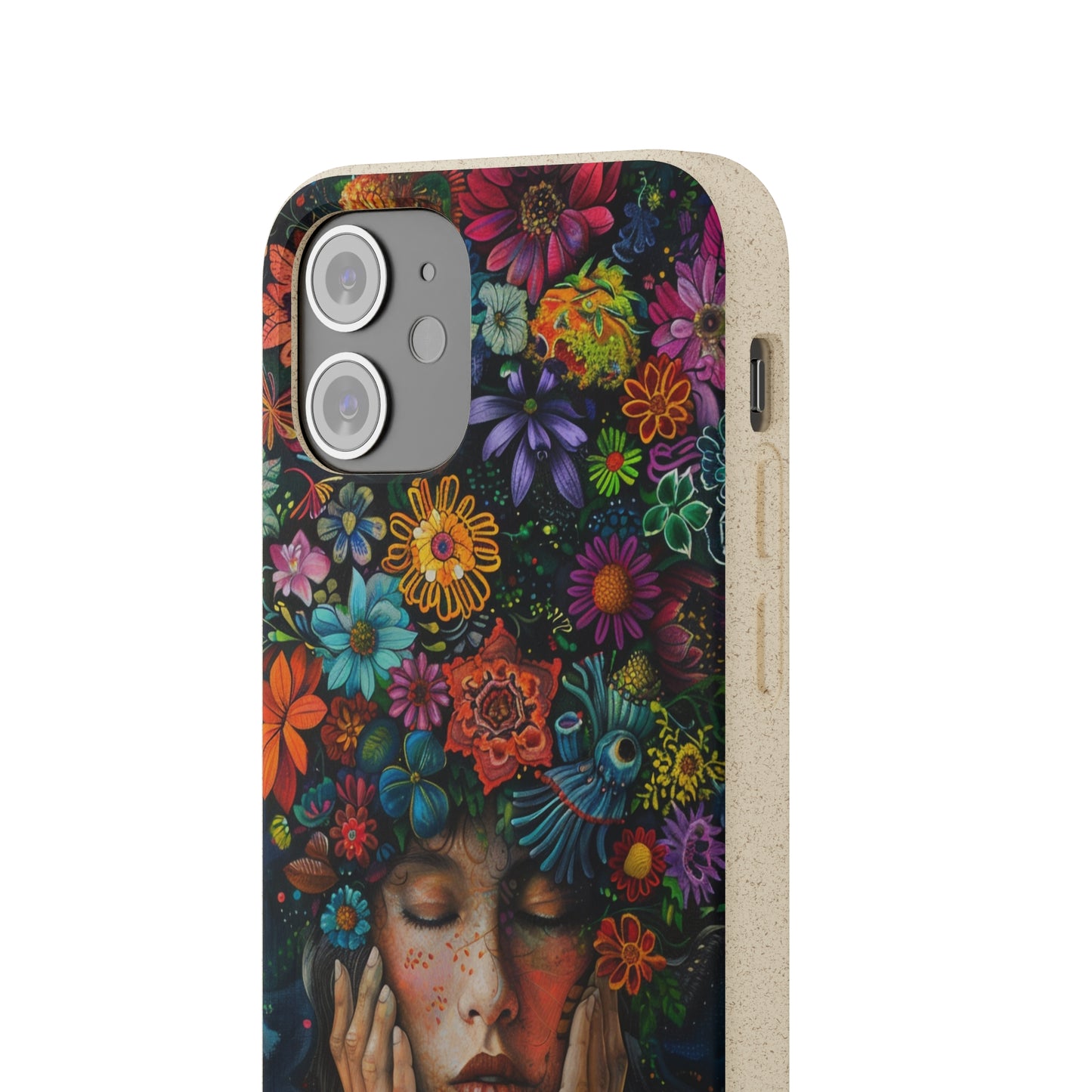 Flower woman Biodegradable Phone Case | iPhone / Samsung