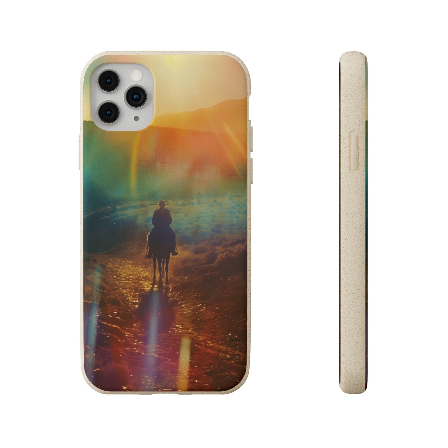 Horse rider cinematic Biodegradable Phone Case | iPhone / Samsung