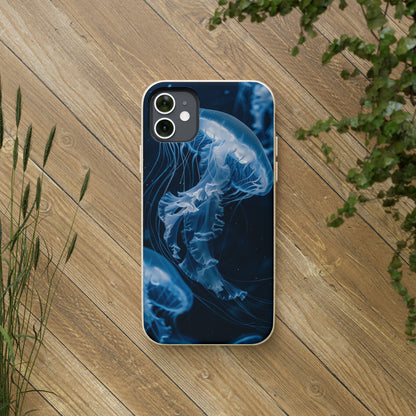 Deep Ocean Jellyfish Biodegradable Phone Case | iPhone / Samsung