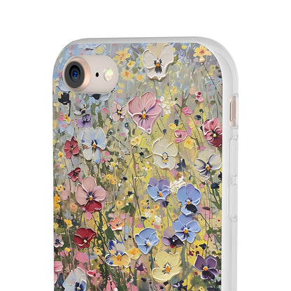 Damien Hirst Inspired Oil on Canvas Flowers | iPhone/Samsung | Slimline Phone Case