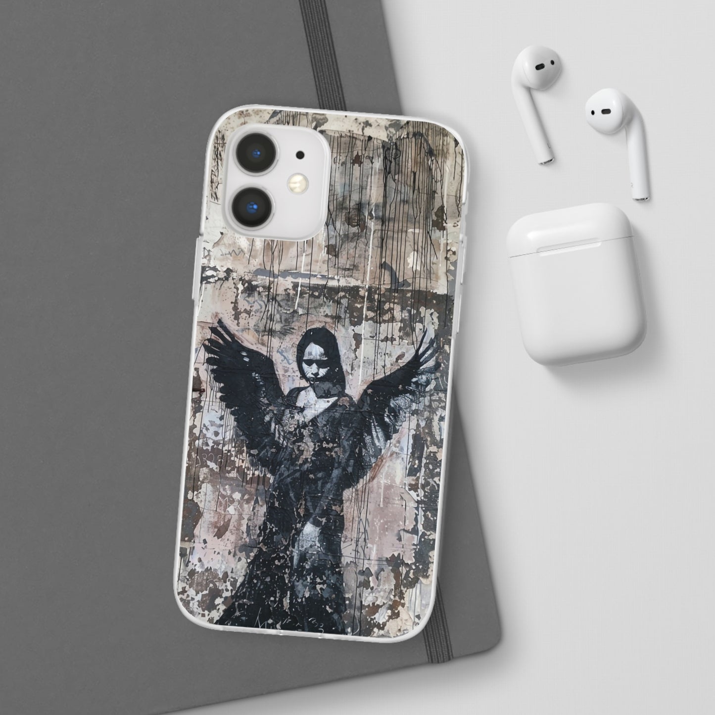 Vhils inspired Gothic Dark Angel Phone Case