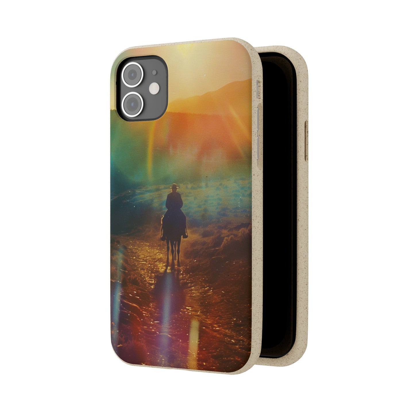 Horse rider cinematic Biodegradable Phone Case | iPhone / Samsung