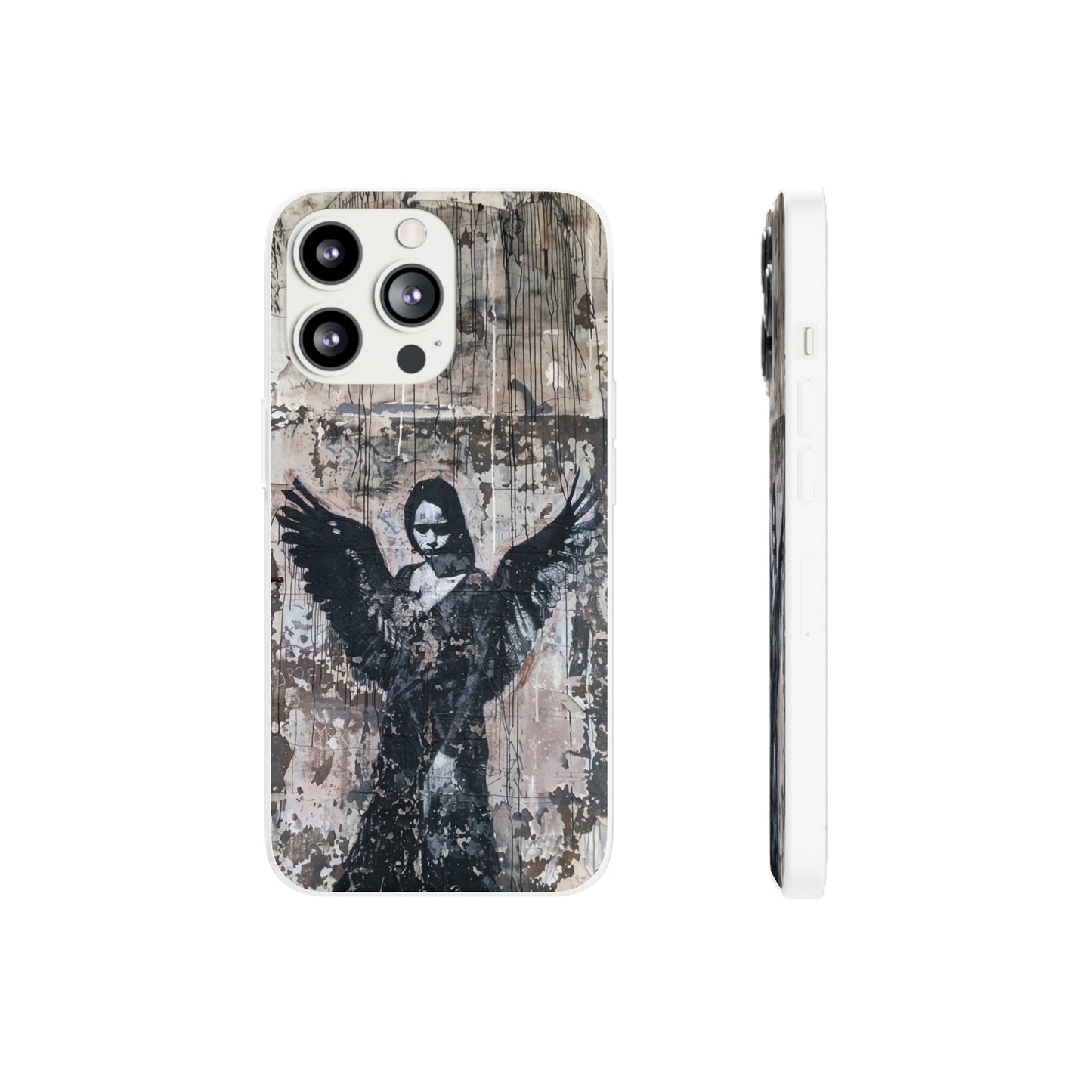 Vhils inspired Gothic Dark Angel Phone Case