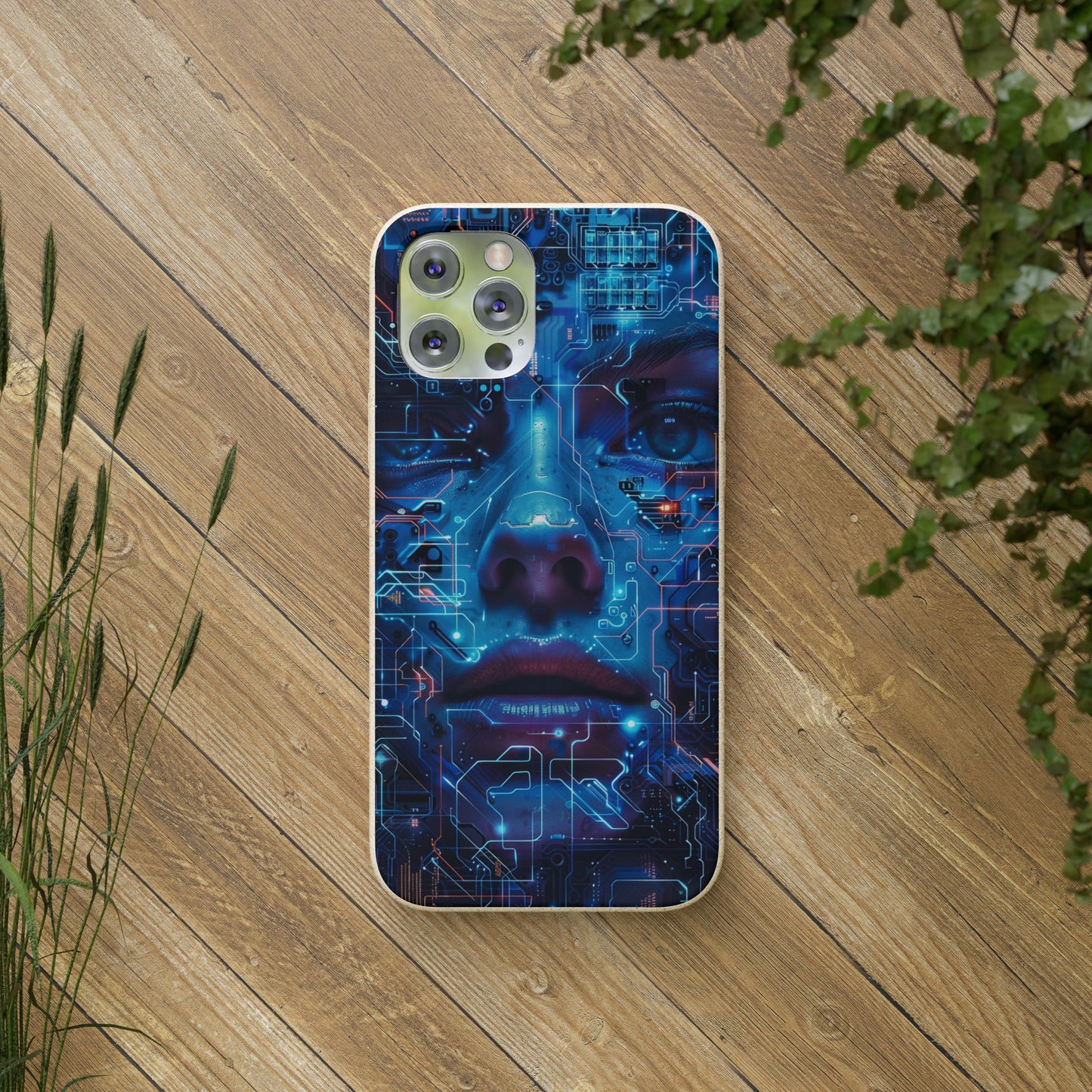 Cyberpunk woman Biodegradable Phone Case | iPhone / Samsung