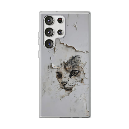 Vhils inspired Cat Phone Case | iPhone / Samsung