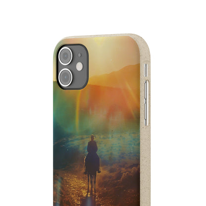 Horse rider cinematic Biodegradable Phone Case | iPhone / Samsung