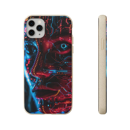 Cyberpunk woman Biodegradable Phone Case | iPhone / Samsung