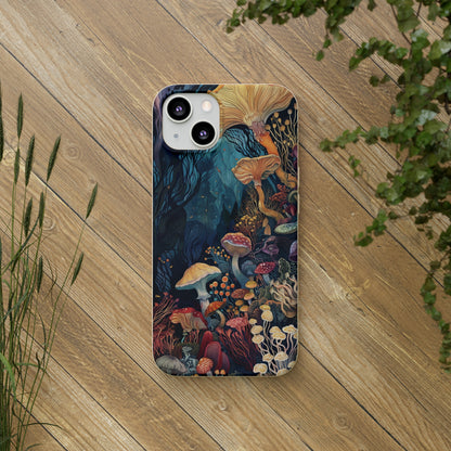 Mushroom Forest Biodegradable Phone Case | iPhone / Samsung