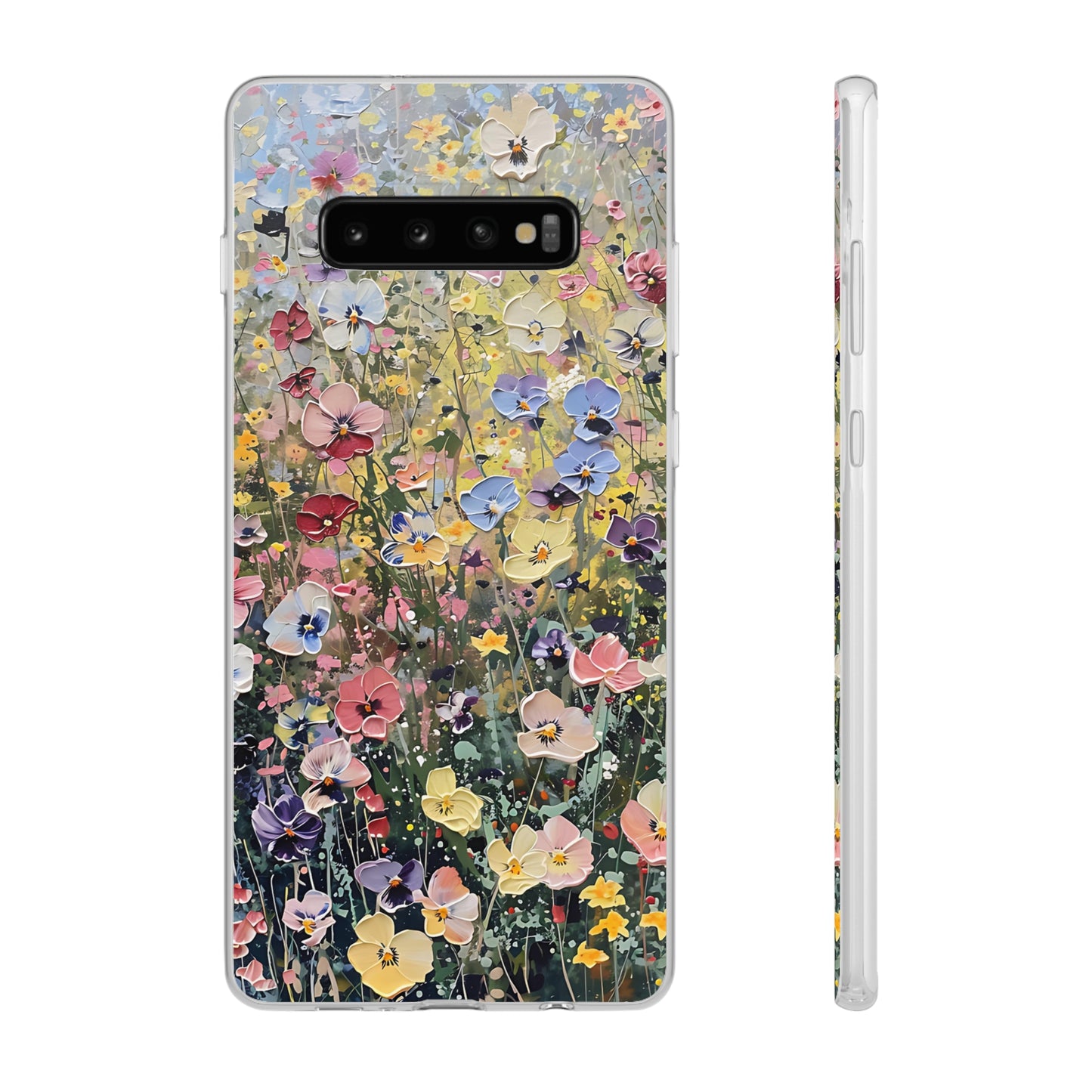 Damien Hirst Inspired Oil on Canvas Flowers | iPhone/Samsung | Slimline Phone Case