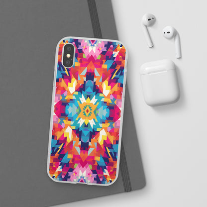 Maya Hayuk  inspired bold, colourful  pattern Phone Case