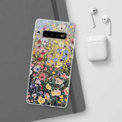 Damien Hirst Inspired Oil on Canvas Flowers | iPhone/Samsung | Slimline Phone Case