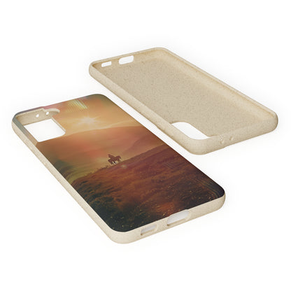 Horse rider cinematic Biodegradable Phone Case | iPhone / Samsung