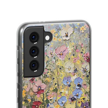 Damien Hirst Inspired Oil on Canvas Flowers | iPhone/Samsung | Slimline Phone Case