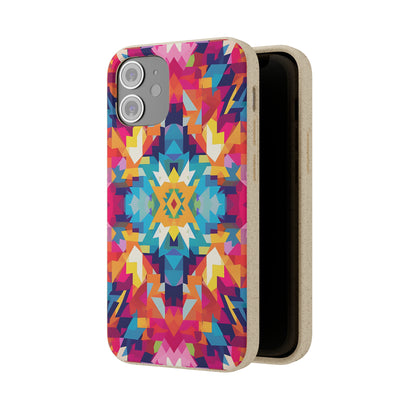 Bold, colourful pattern Biodegradable Phone Case | iPhone / Samsung