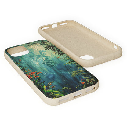 Rain Forest Clearing Scene Biodegradable Phone Case | iPhone / Samsung