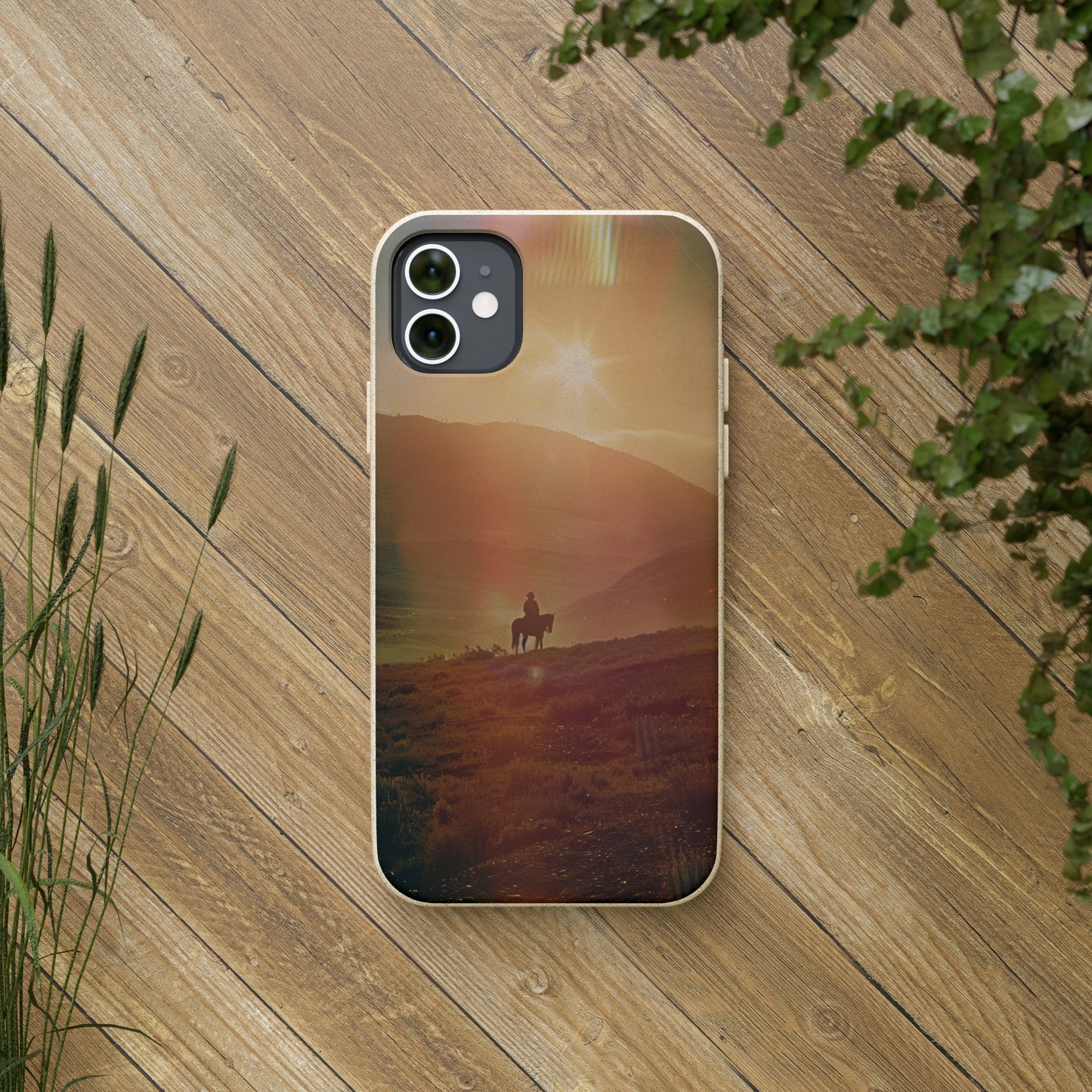 Horse rider cinematic Biodegradable Phone Case | iPhone / Samsung