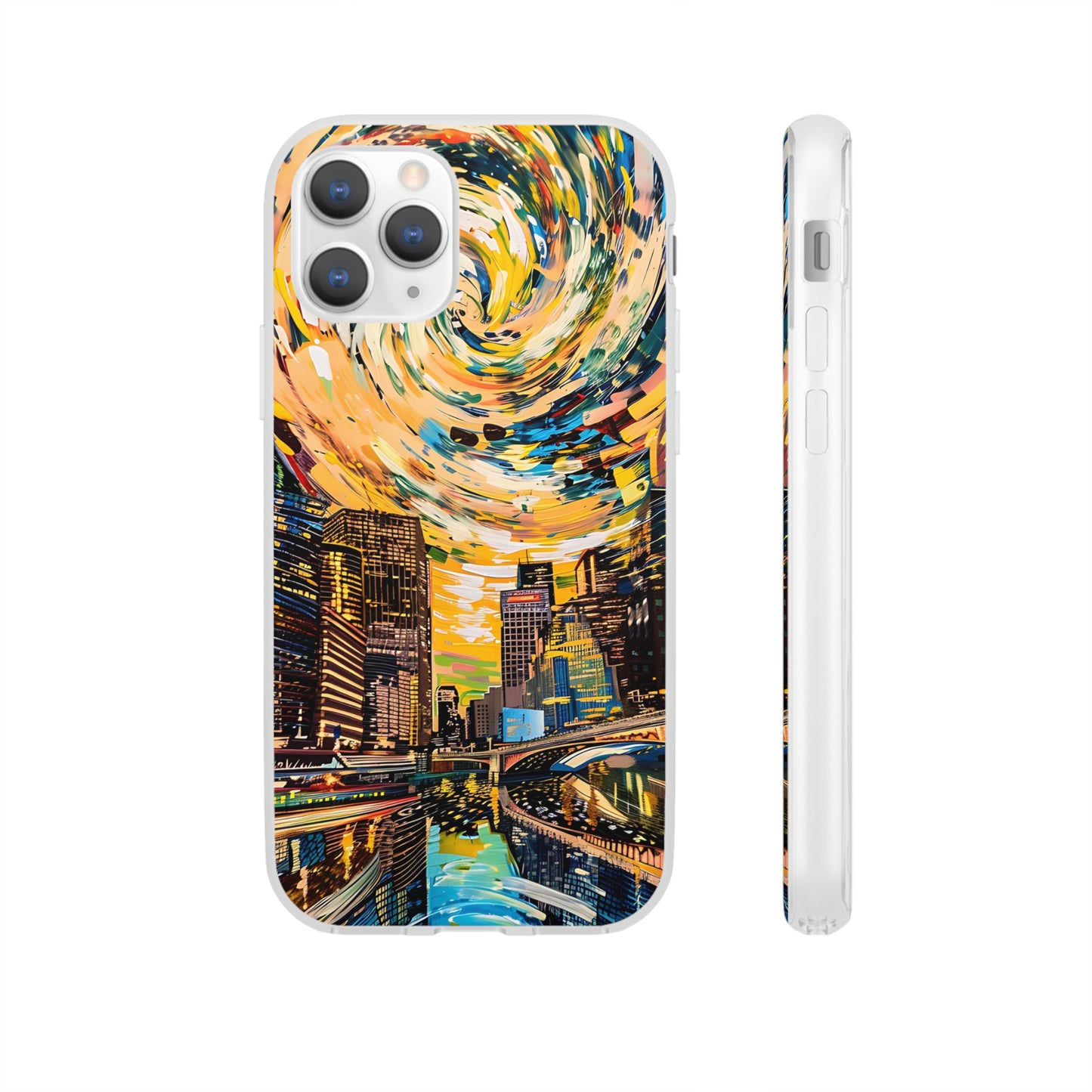 Van Gogh inspired City scene | iPhone/Samsung | Slimline Phone Case