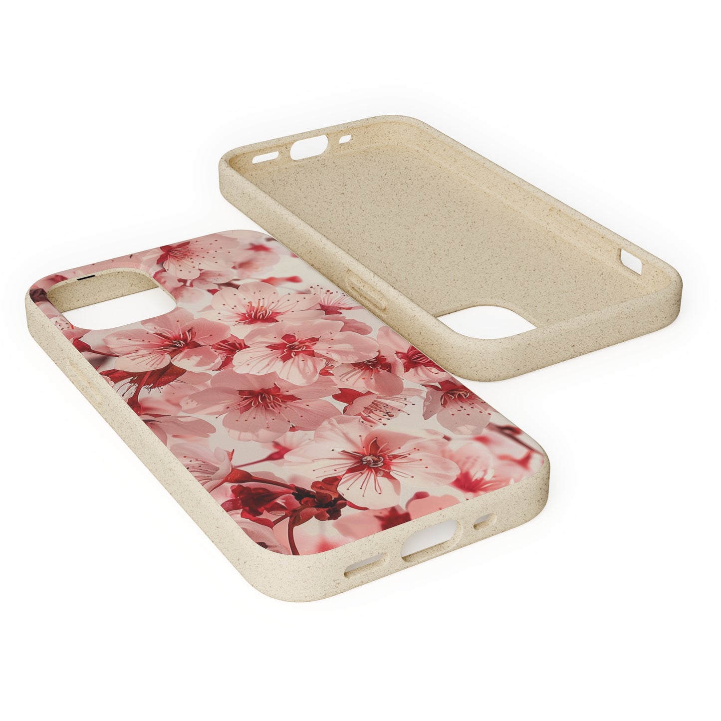 Pink Flowers Biodegradable Phone Case | iPhone / Samsung