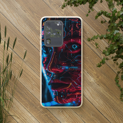 Cyberpunk woman Biodegradable Phone Case | iPhone / Samsung