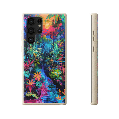 Colourful Rain Forest Biodegradable Phone Case | iPhone / Samsung