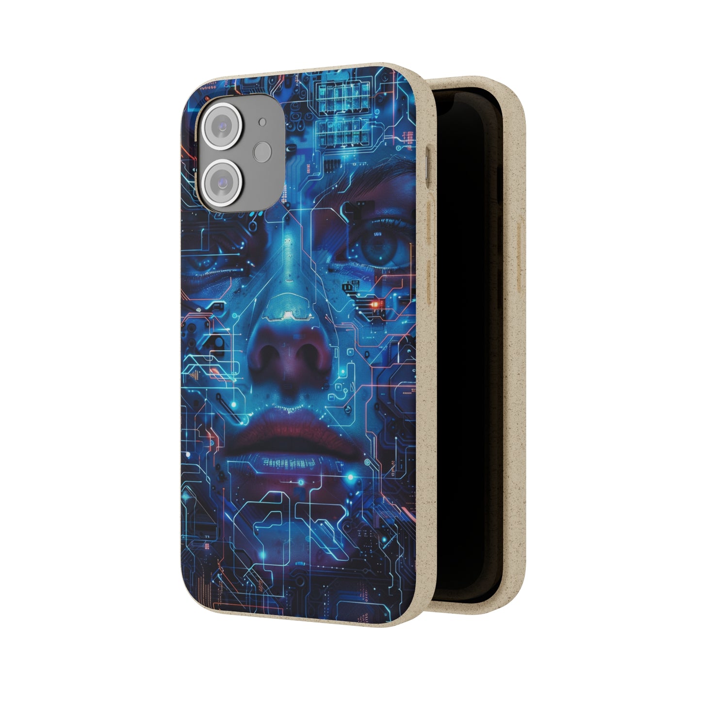 Cyberpunk woman Biodegradable Phone Case | iPhone / Samsung