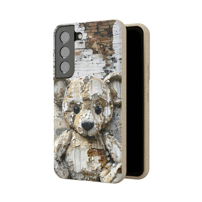 Vhils inspired Teddy Bear Biodegradable Phone Case | iPhone / Samsung