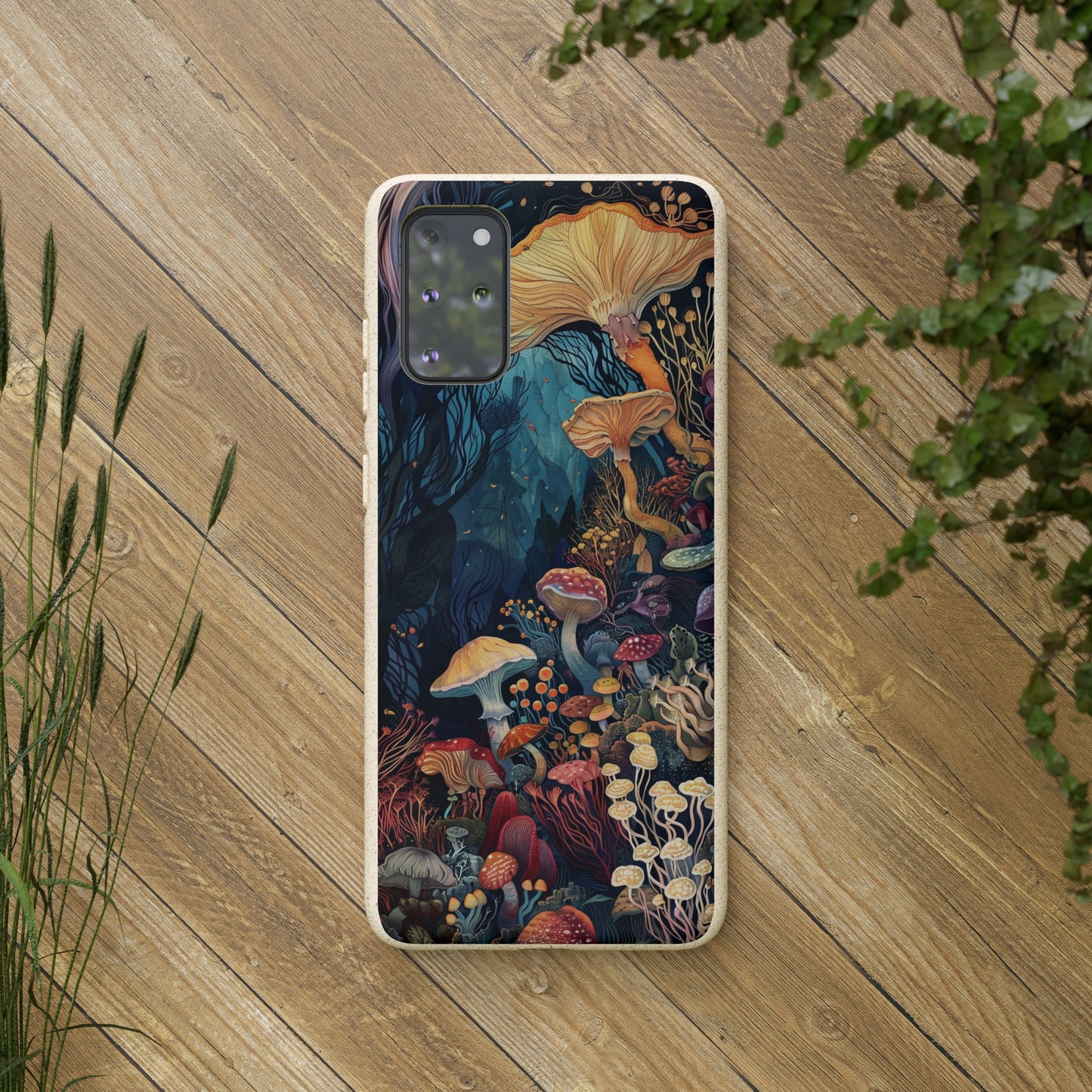 Mushroom Forest Biodegradable Phone Case | iPhone / Samsung