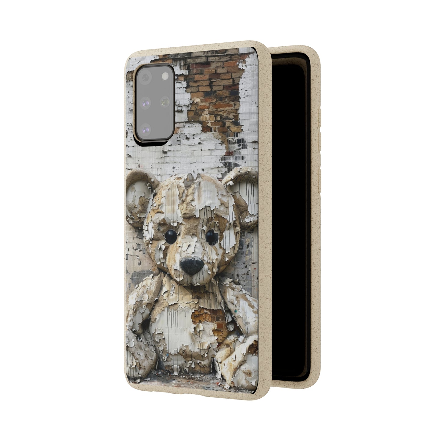 Vhils inspired Teddy Bear Biodegradable Phone Case | iPhone / Samsung