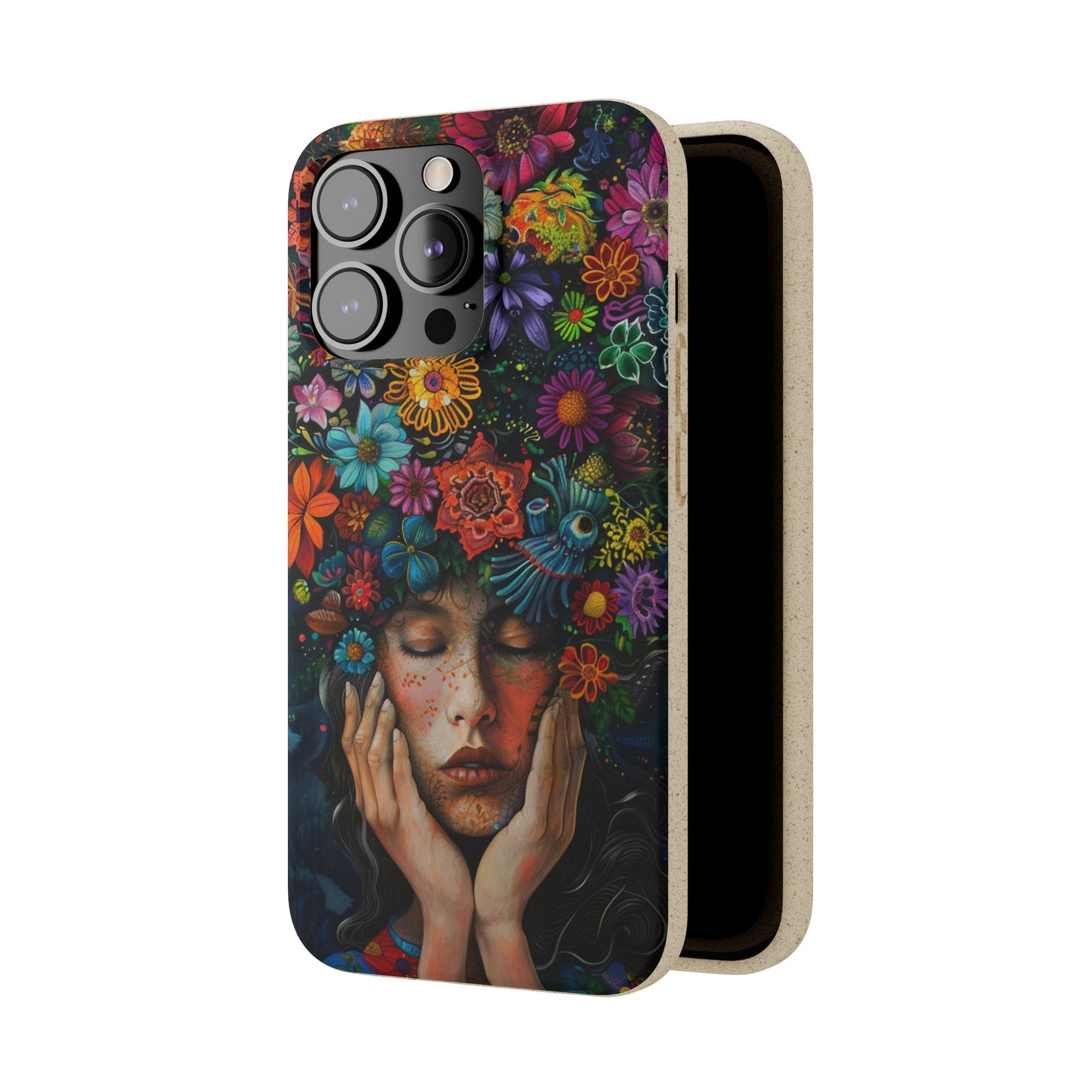 Flower woman Biodegradable Phone Case | iPhone / Samsung