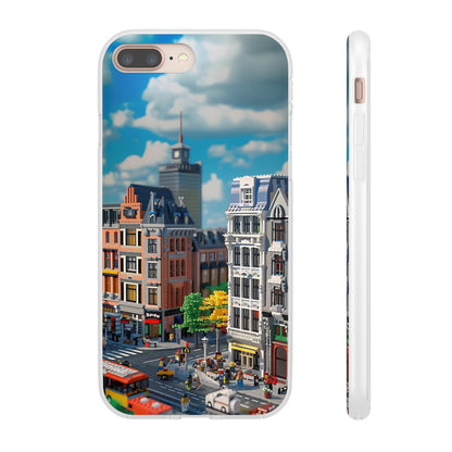 Lego style street scene protective phone case