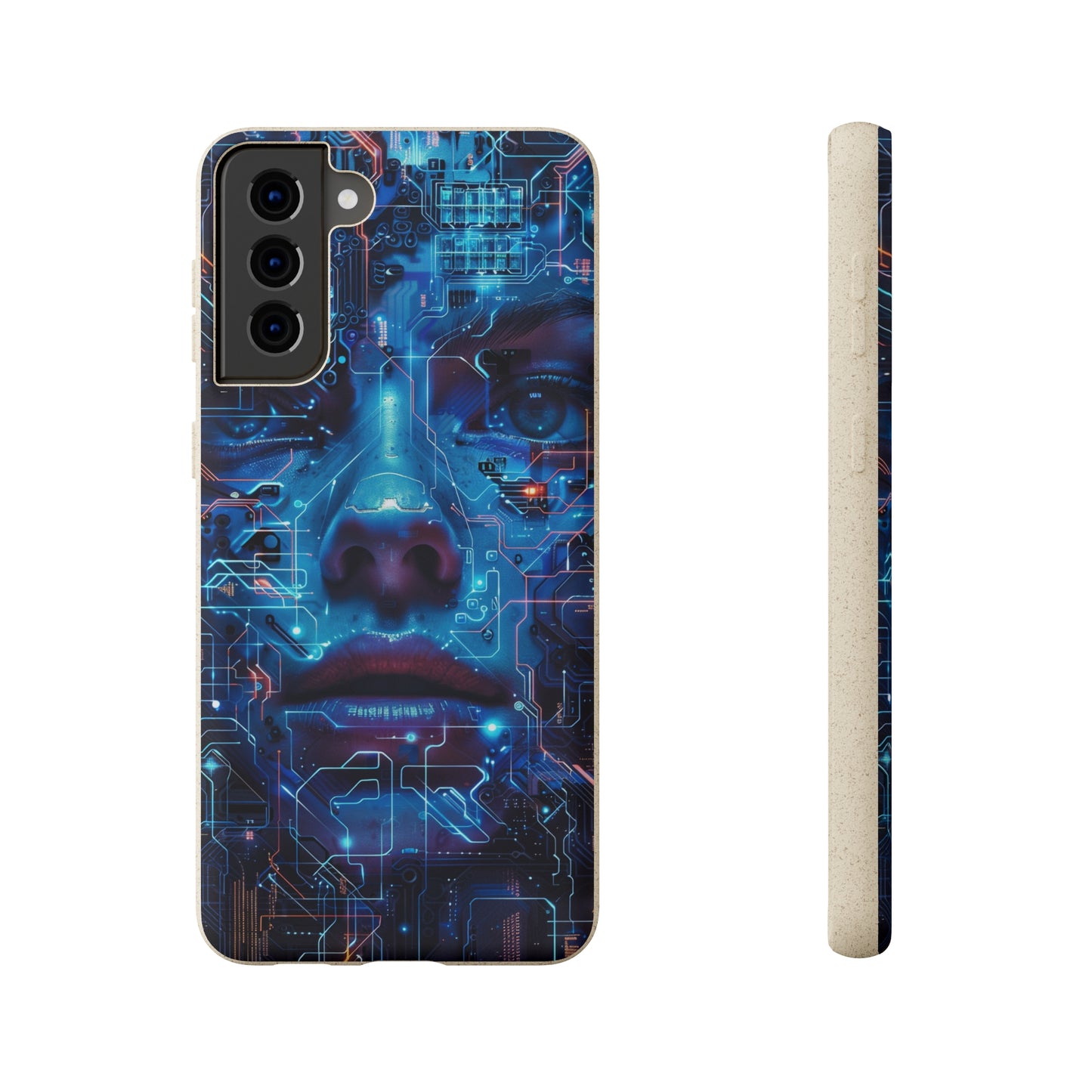 Cyberpunk woman Biodegradable Phone Case | iPhone / Samsung