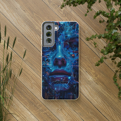 Cyberpunk woman Biodegradable Phone Case | iPhone / Samsung