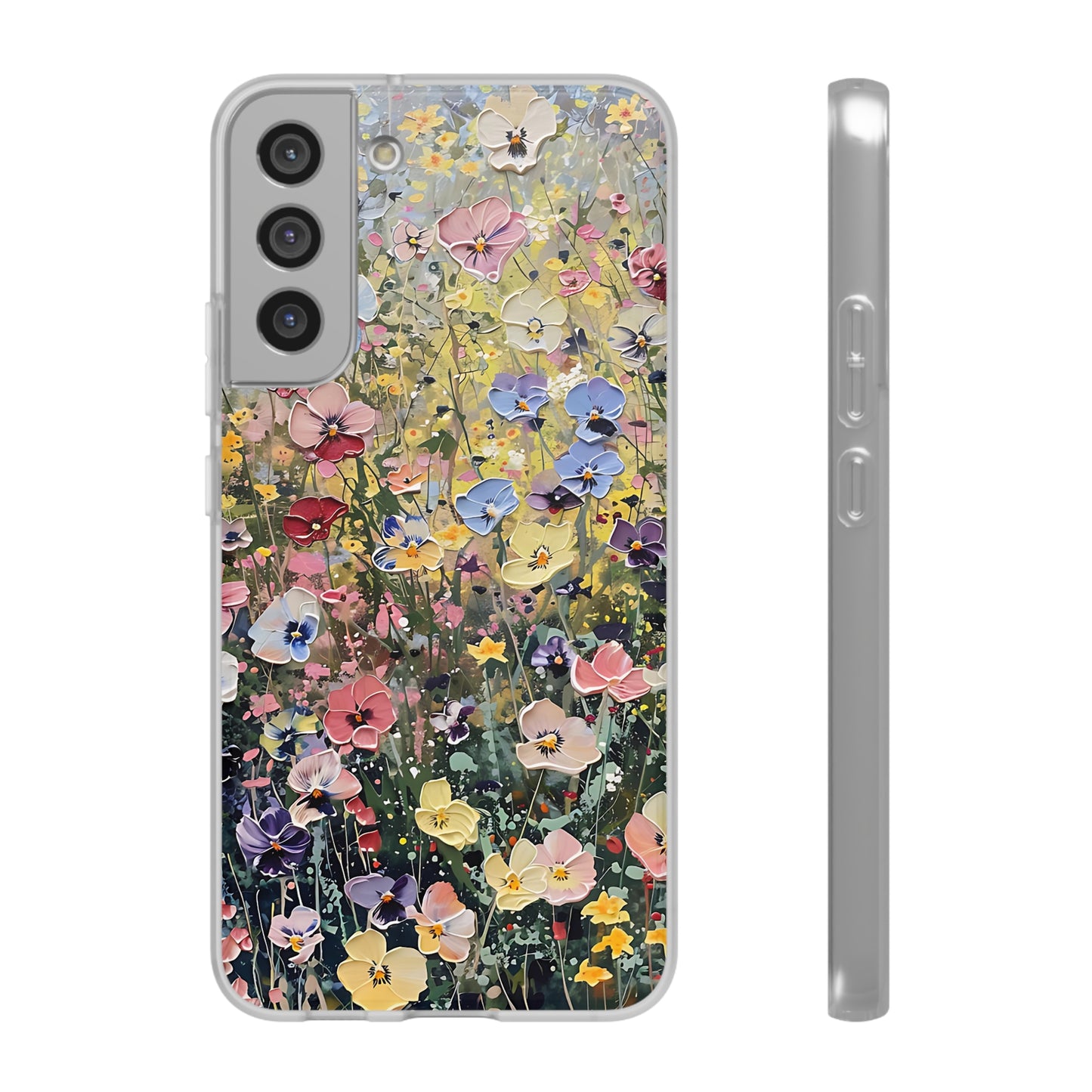 Damien Hirst Inspired Oil on Canvas Flowers | iPhone/Samsung | Slimline Phone Case