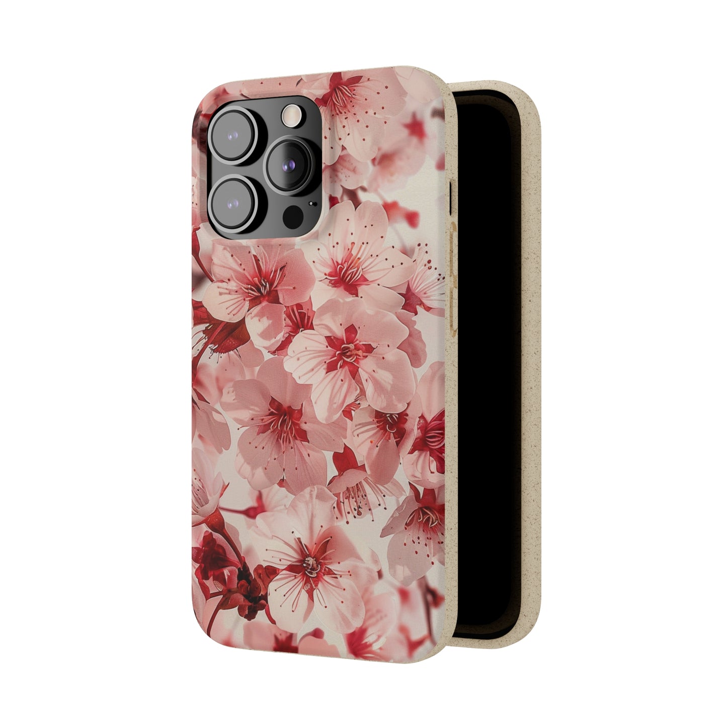 Pink Flowers Biodegradable Phone Case | iPhone / Samsung