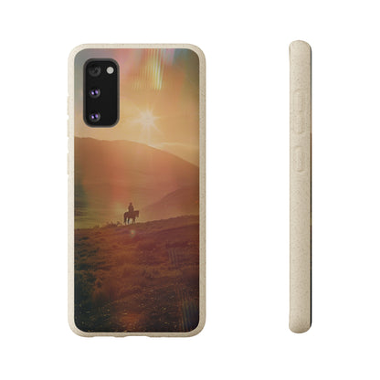 Horse rider cinematic Biodegradable Phone Case | iPhone / Samsung