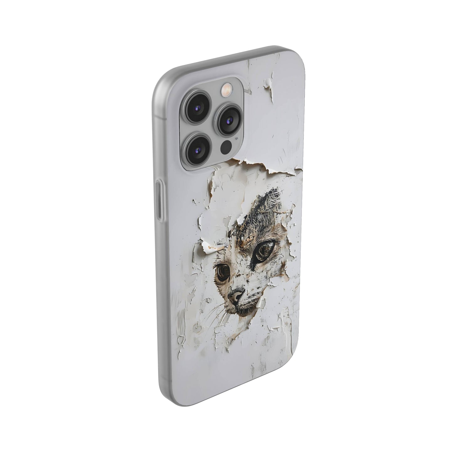 Vhils inspired Cat Phone Case | iPhone / Samsung