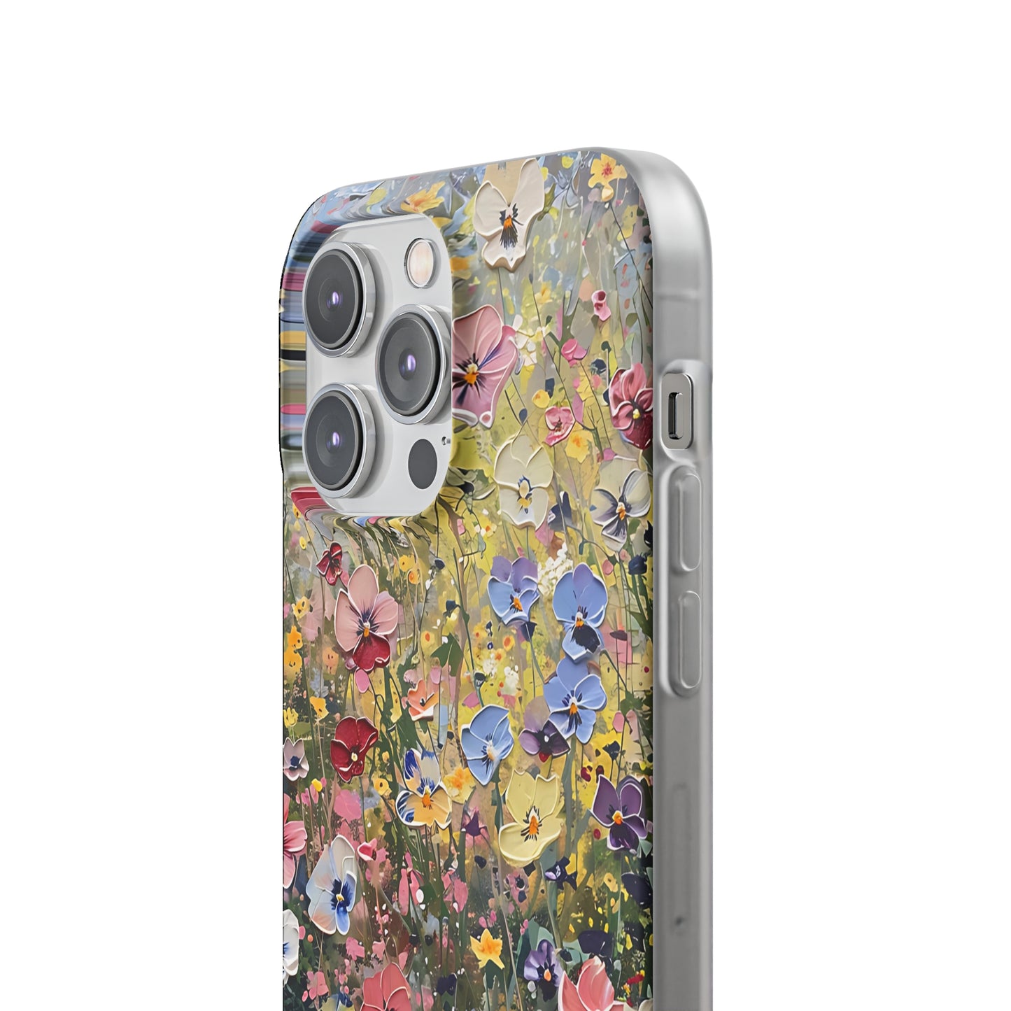 Damien Hirst Inspired Oil on Canvas Flowers | iPhone/Samsung | Slimline Phone Case