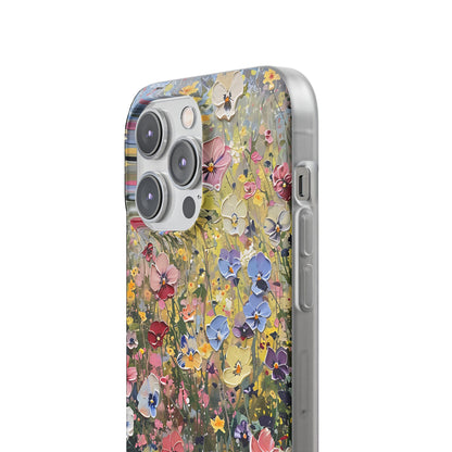 Damien Hirst Inspired Oil on Canvas Flowers | iPhone/Samsung | Slimline Phone Case