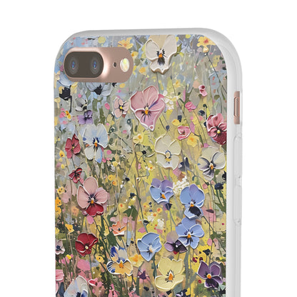 Damien Hirst Inspired Oil on Canvas Flowers | iPhone/Samsung | Slimline Phone Case