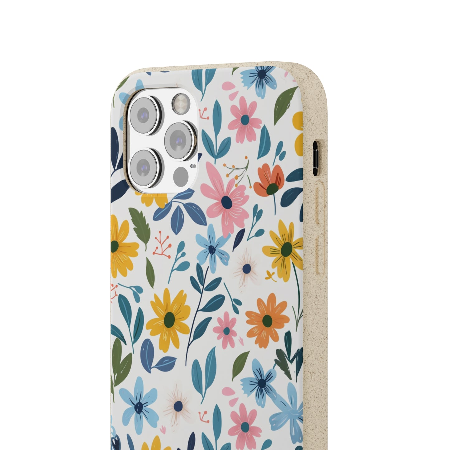 Pastel Flowers Biodegradable Phone Case | iPhone / Samsung