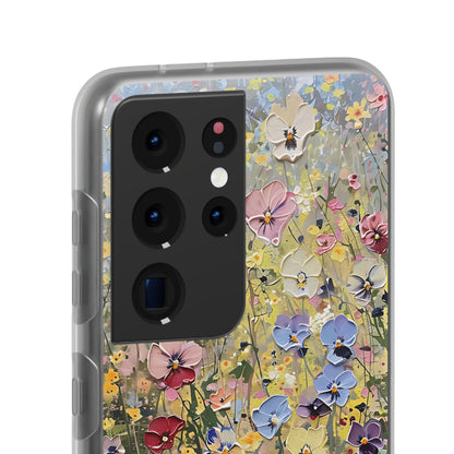 Damien Hirst Inspired Oil on Canvas Flowers | iPhone/Samsung | Slimline Phone Case