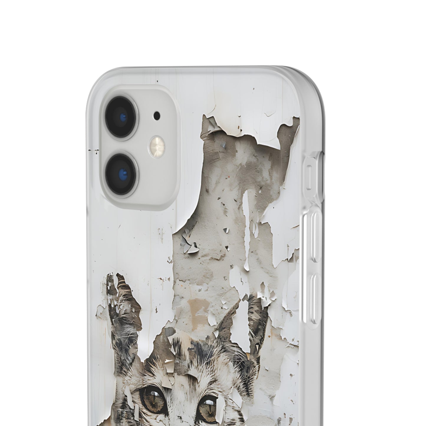 Vhils inspired grafitti Cat Phone Case