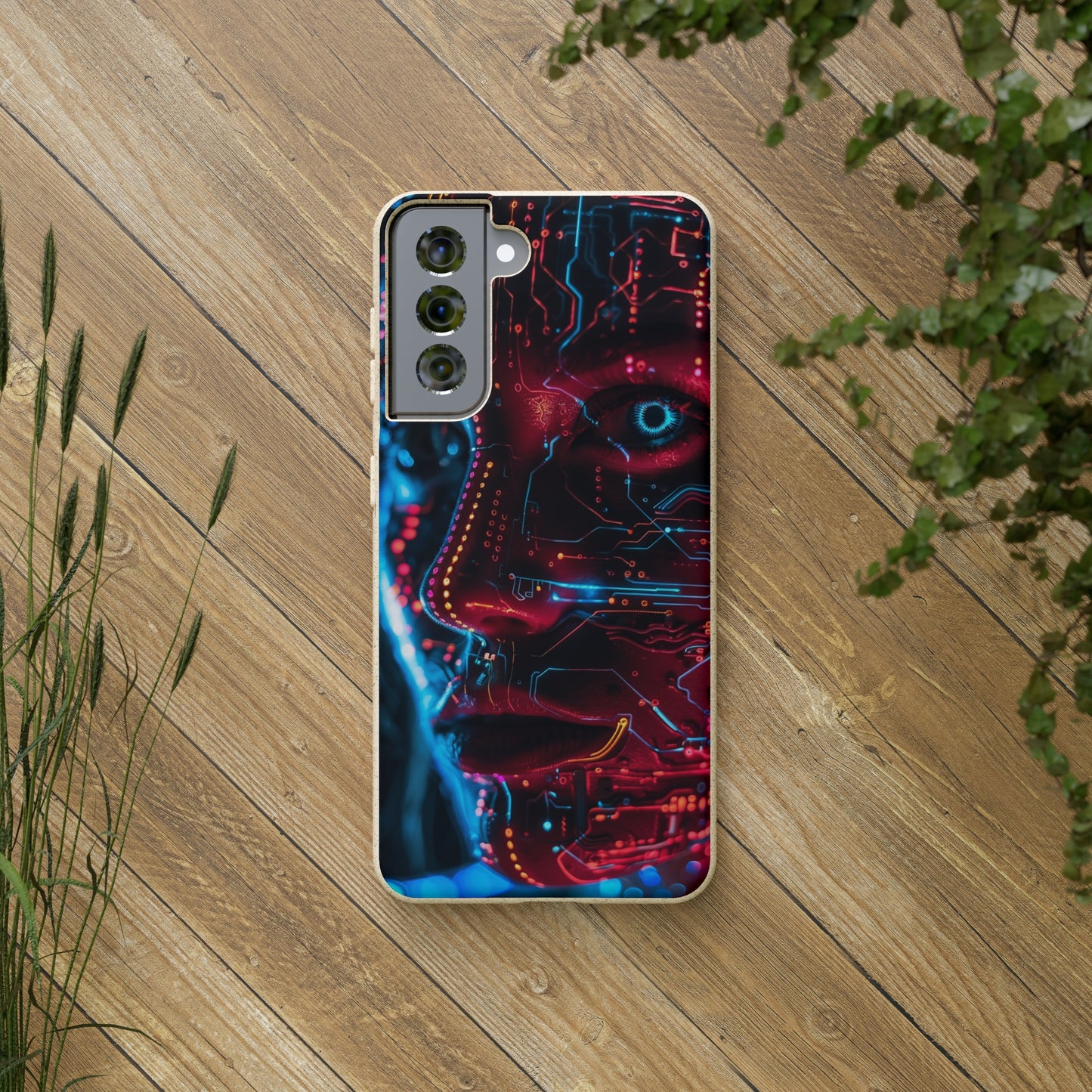 Cyberpunk woman Biodegradable Phone Case | iPhone / Samsung